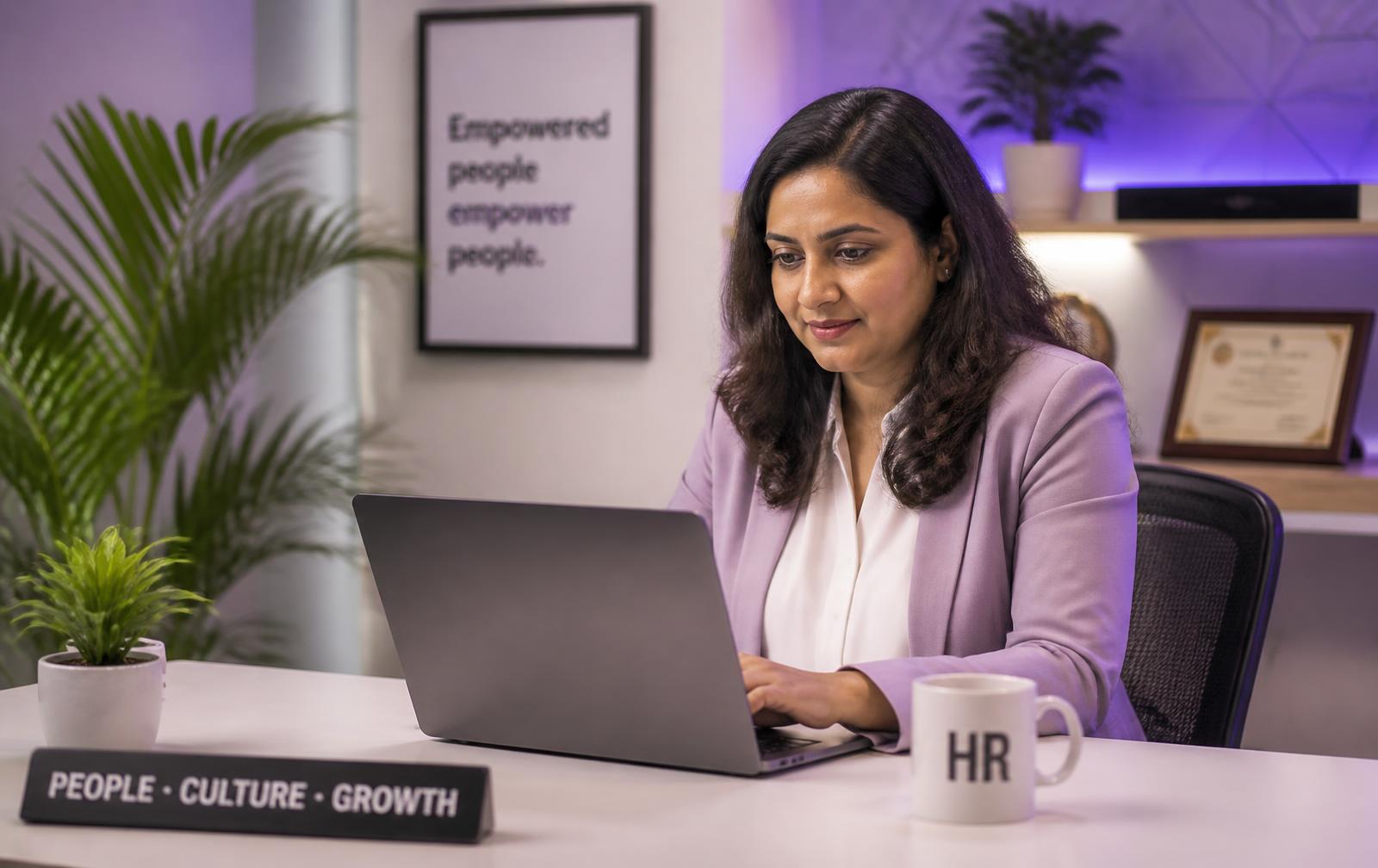 Support specialist assisting an HR manager
