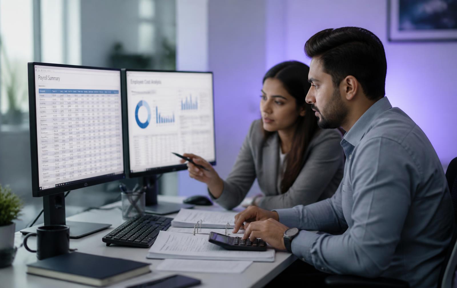 Engineering and finance teams working with HR data